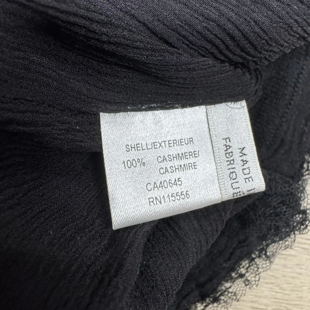 Ports‎ 1961 100% Cashmere Women's Black Cardigan Sz M Classic Minimal